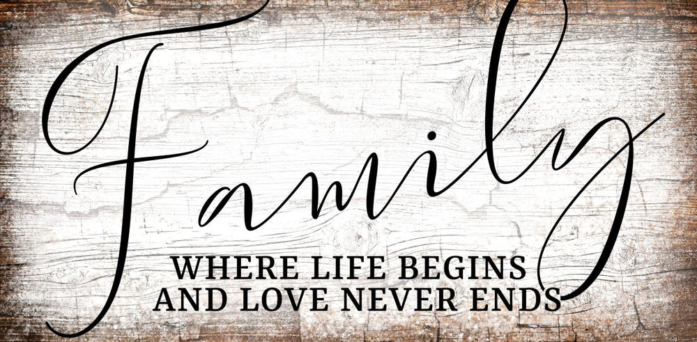 Love Never Ends Family Quote