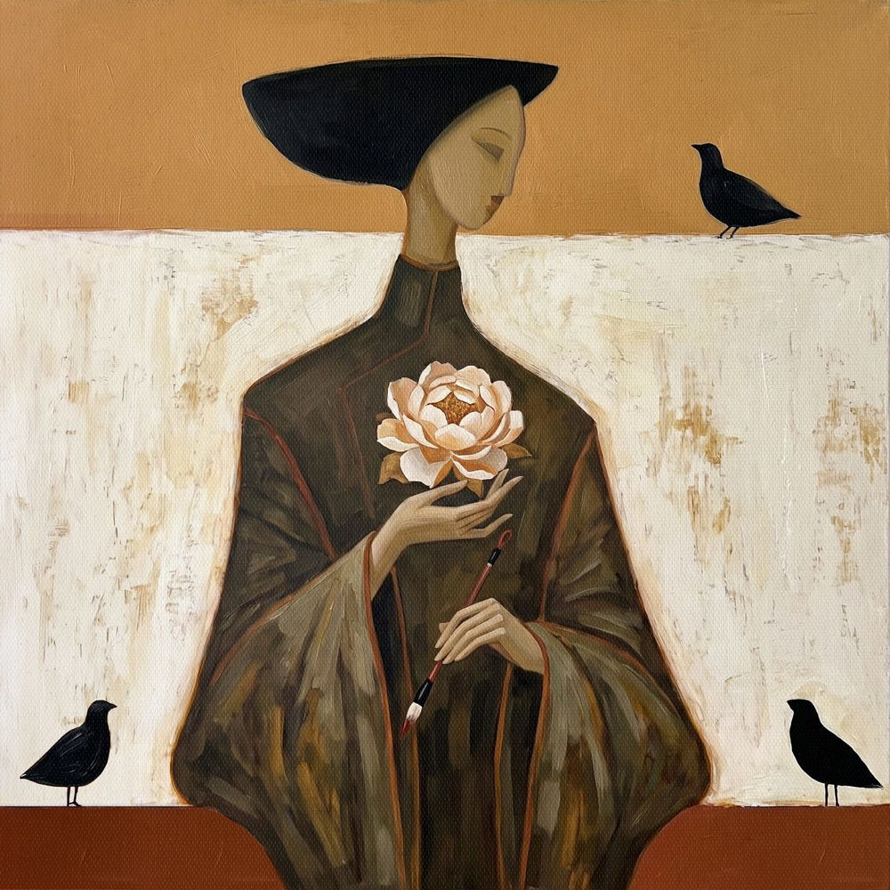 Woman With Flower