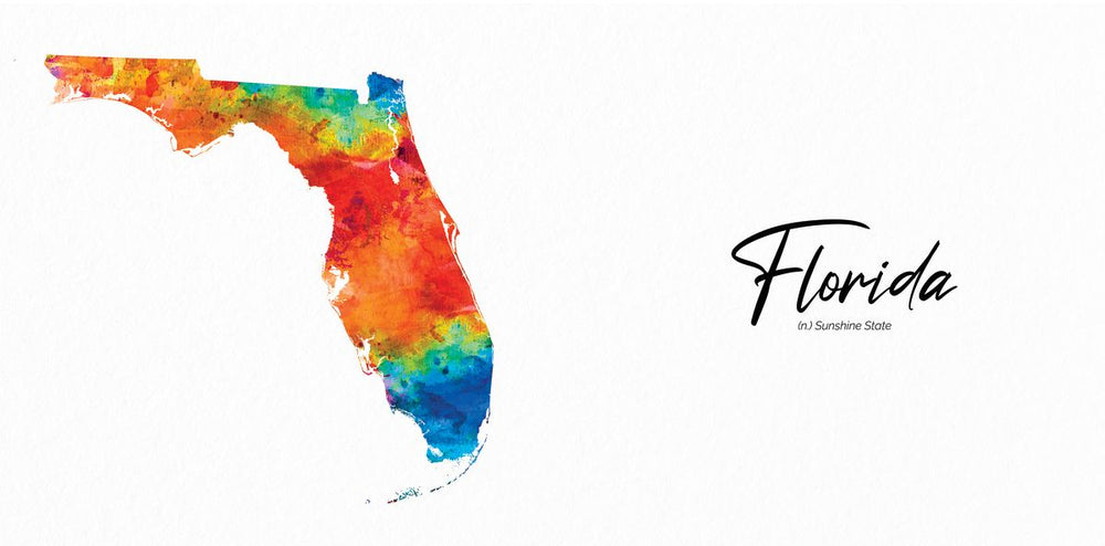 Sunshine State Florida Map