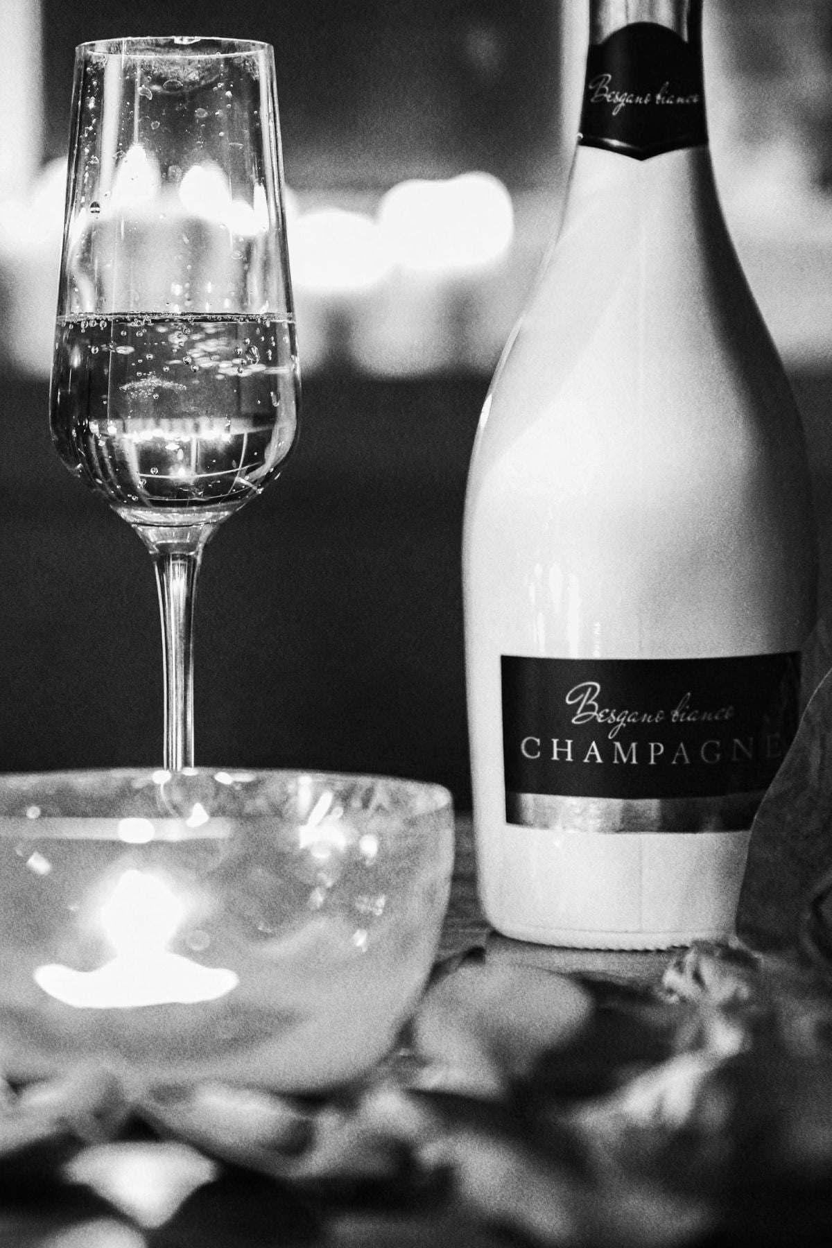 Bottle Of Besgano Bianco Champagne