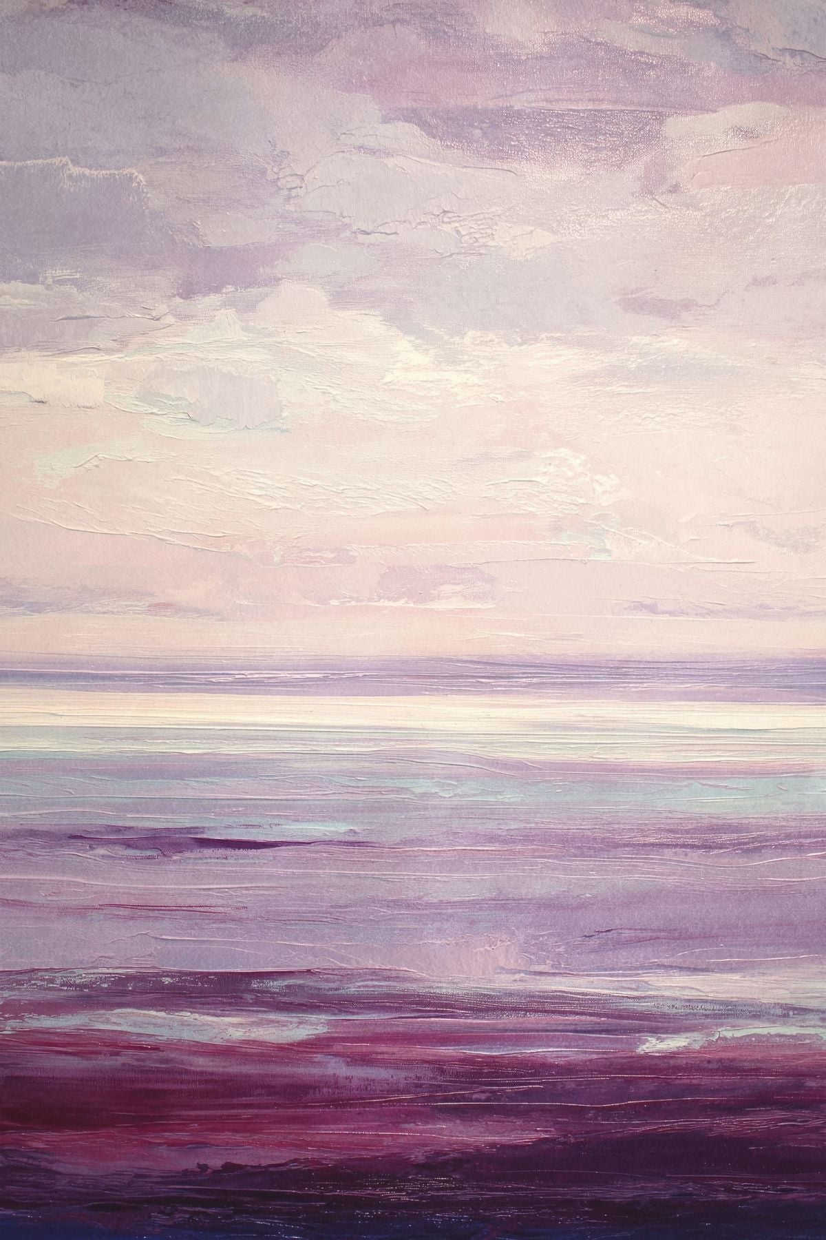 Abstract Horizon Purple Painting