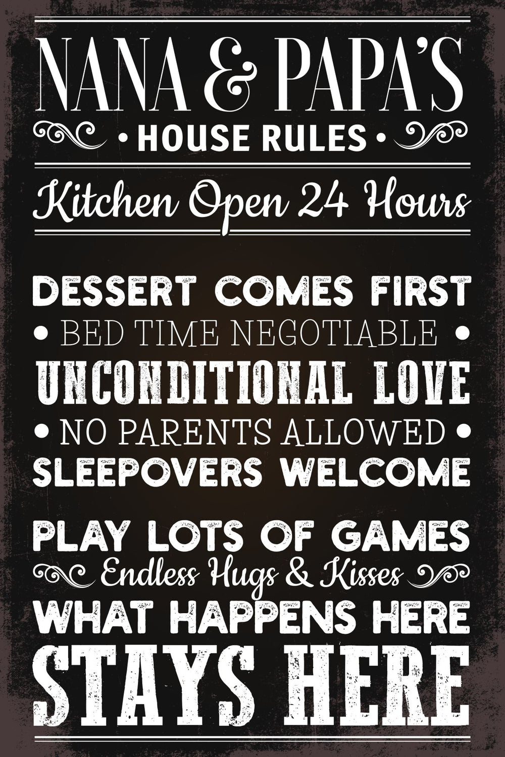 Grandparents House Rules
