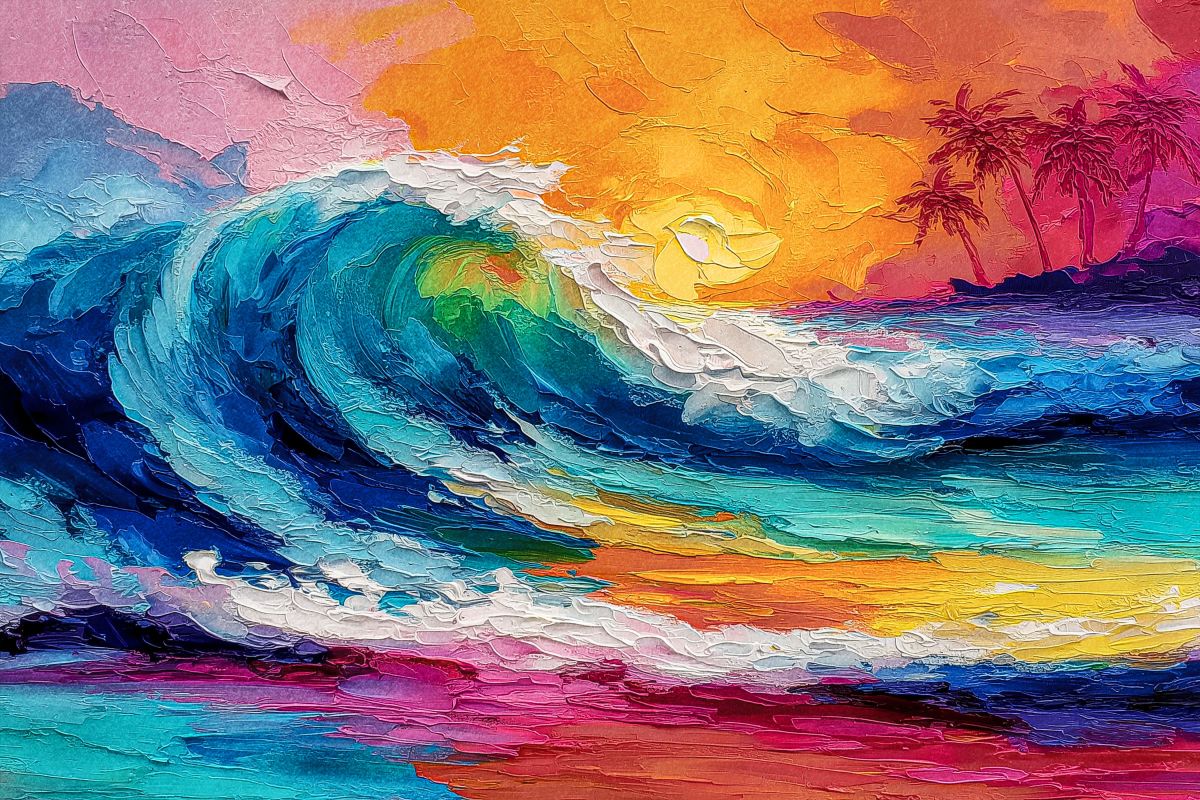 Bright Breaking Wave