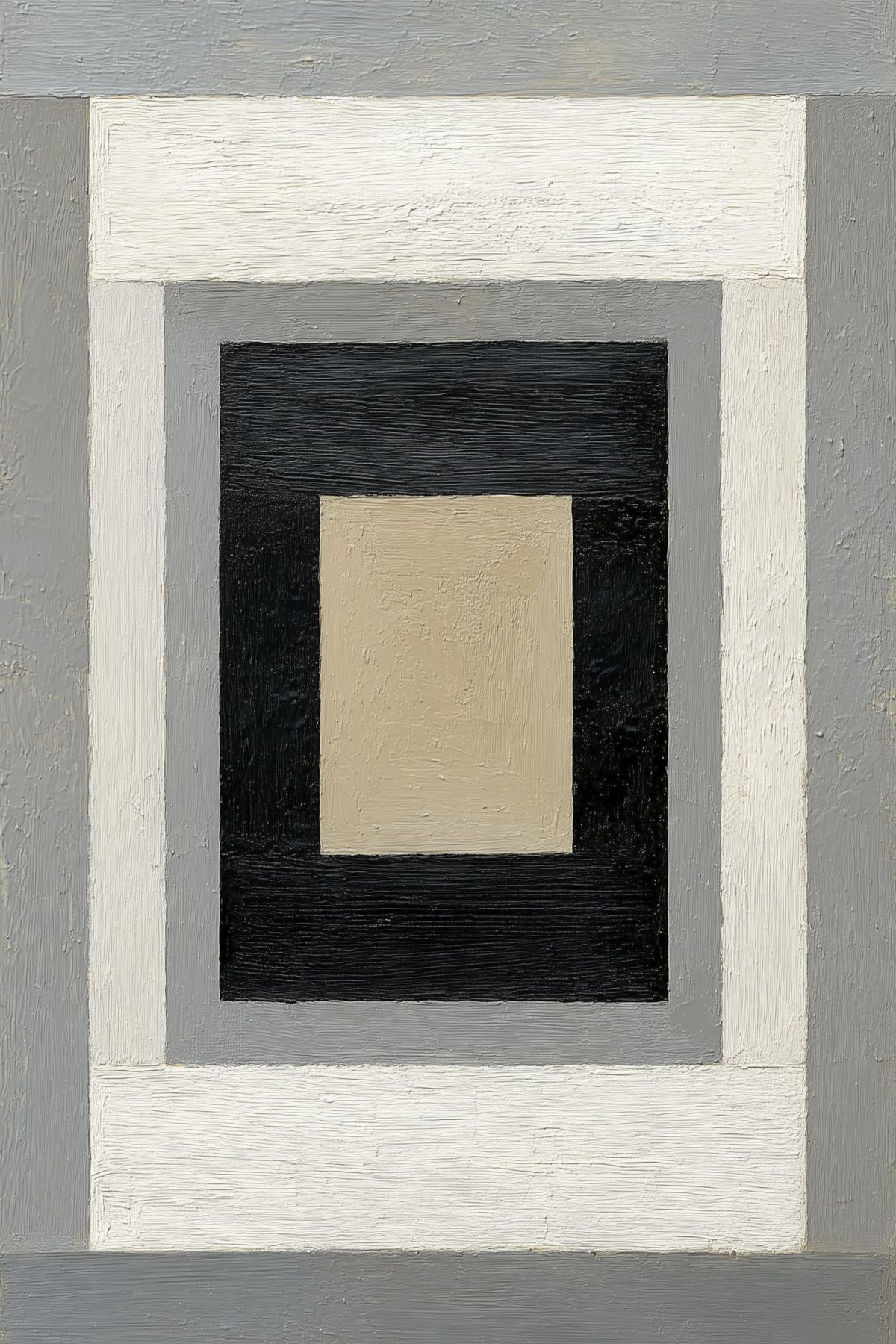 Concentric Rectangles in Gray and Black
