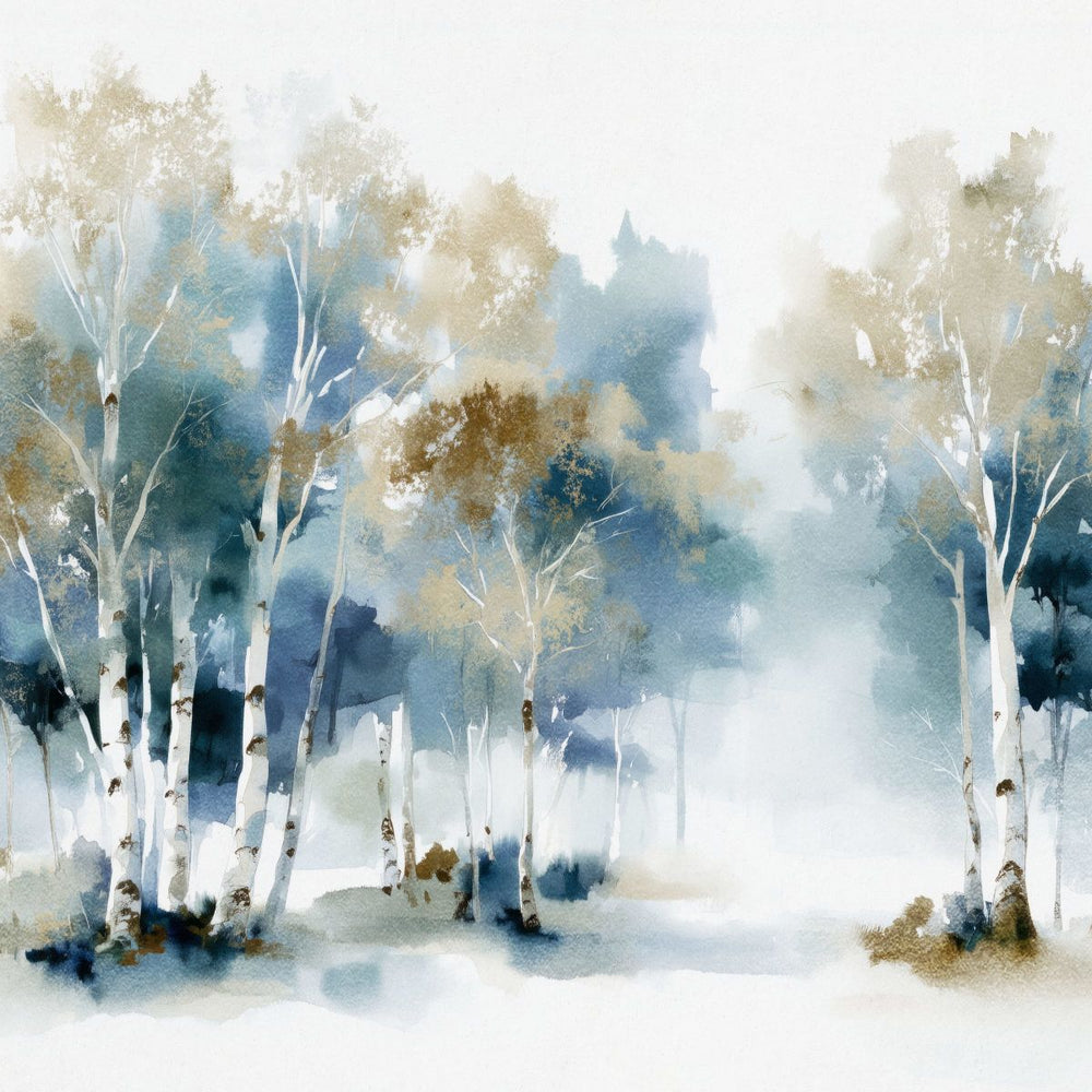 Soft Light Through Birches