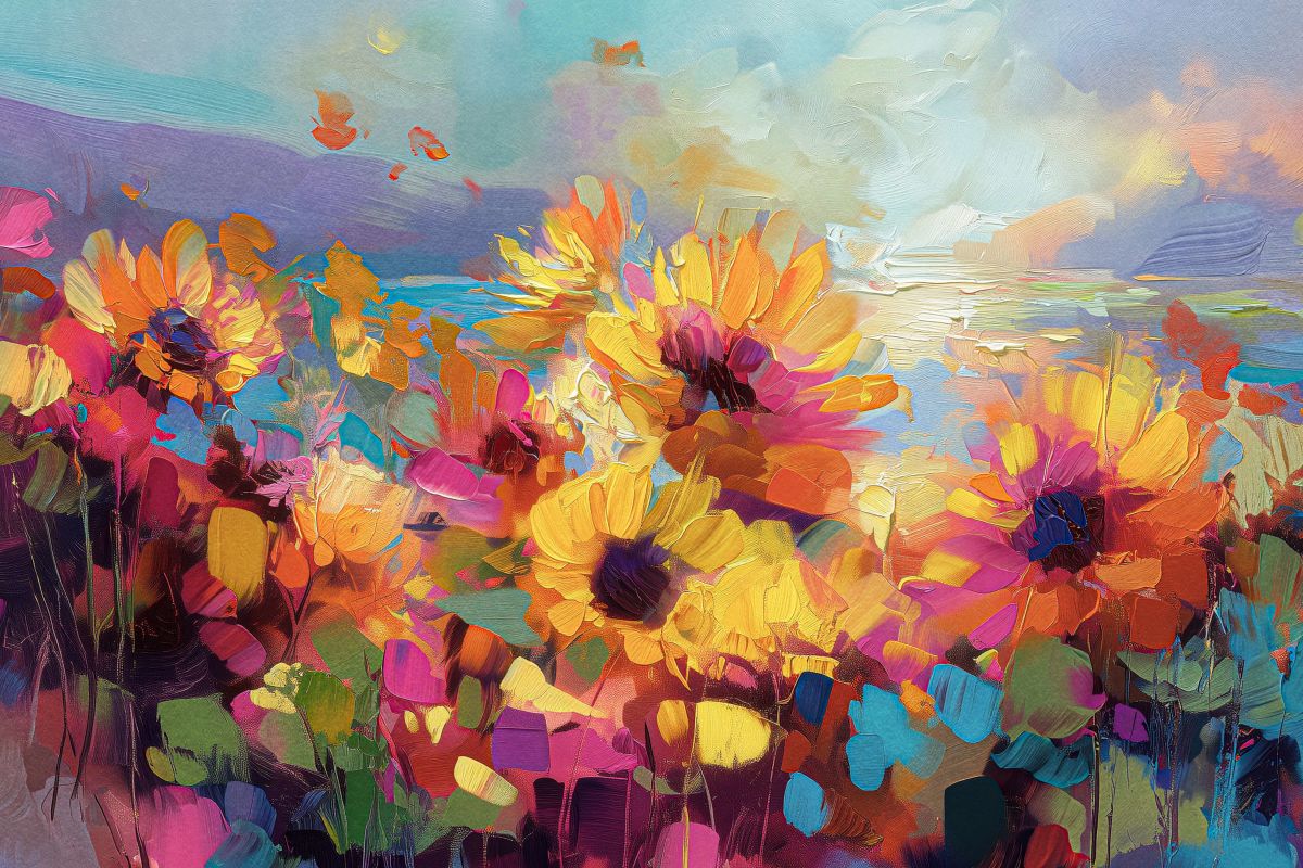 Field Of Golden Blooms