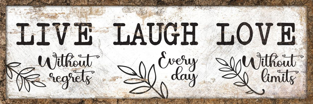 Live Laugh Love Motivational Typography