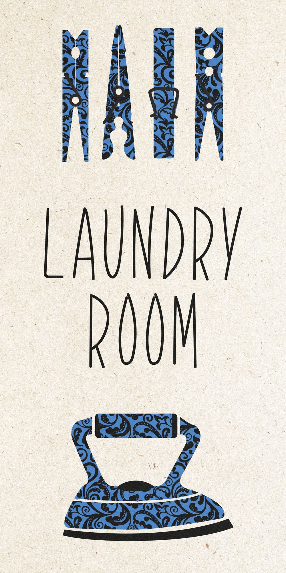 Blue Laundry Poster