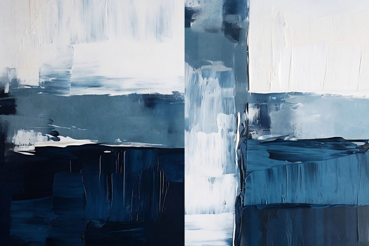 Frozen Glacier Diptych