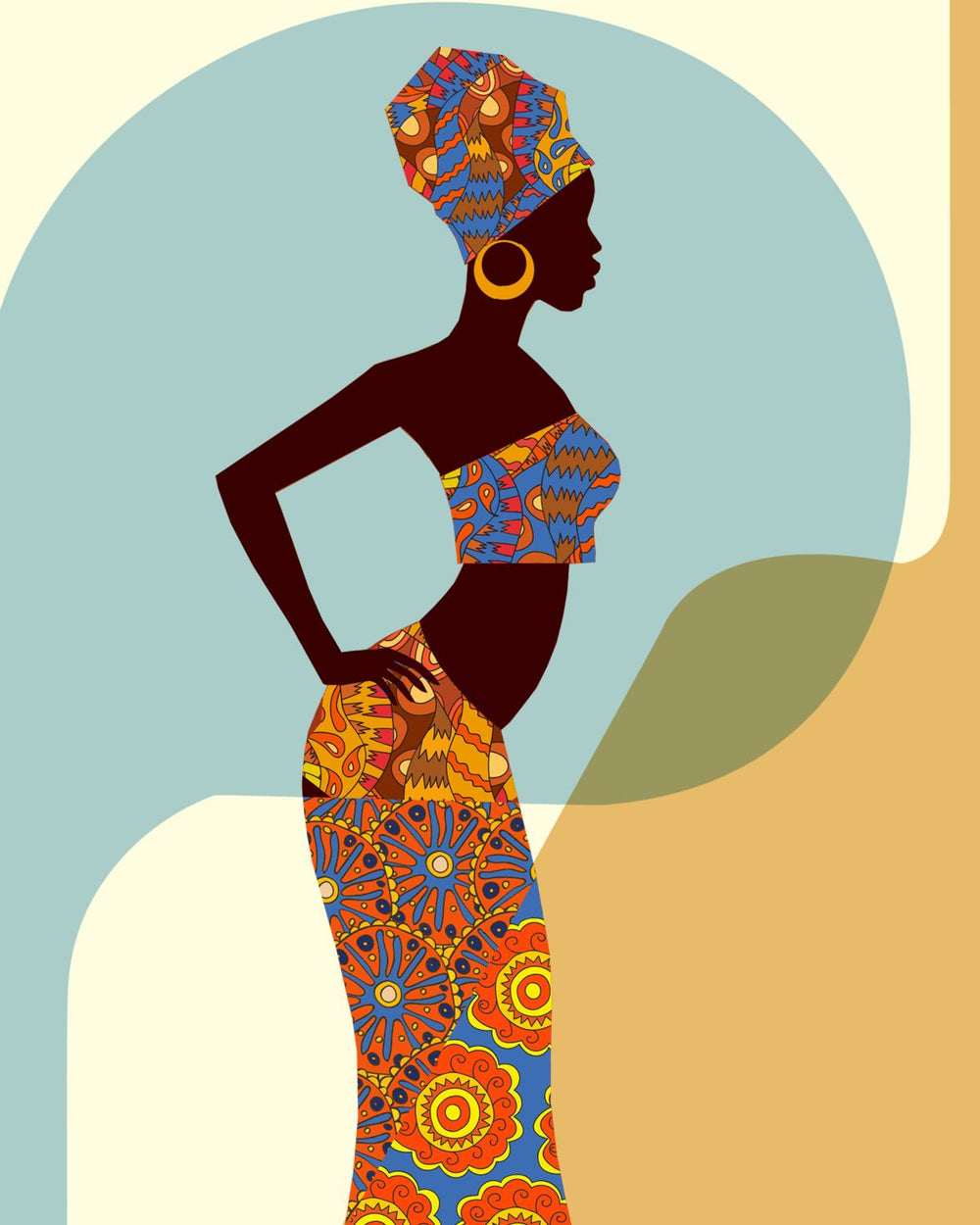African Woman In Savannah