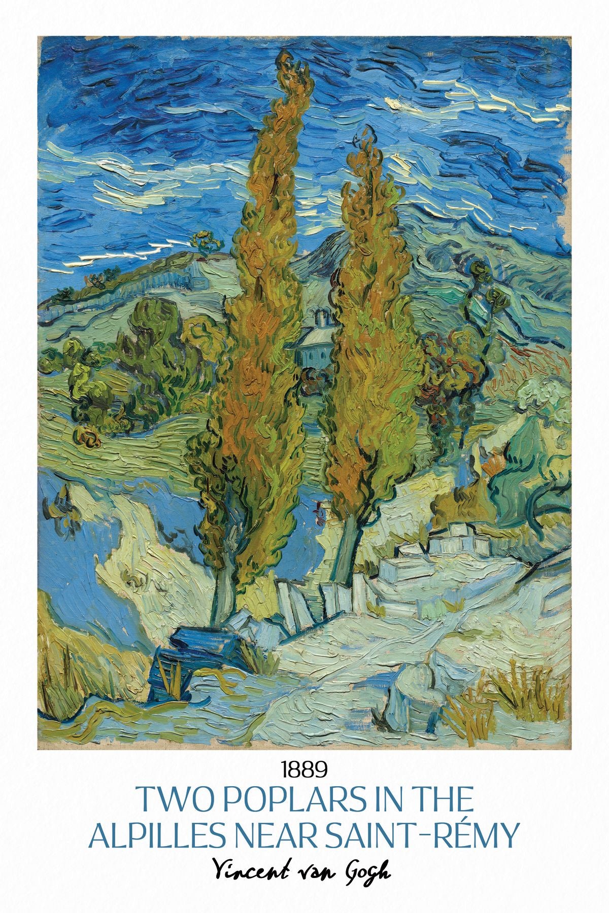 Two Poplars Van Gogh Exhibition Poster