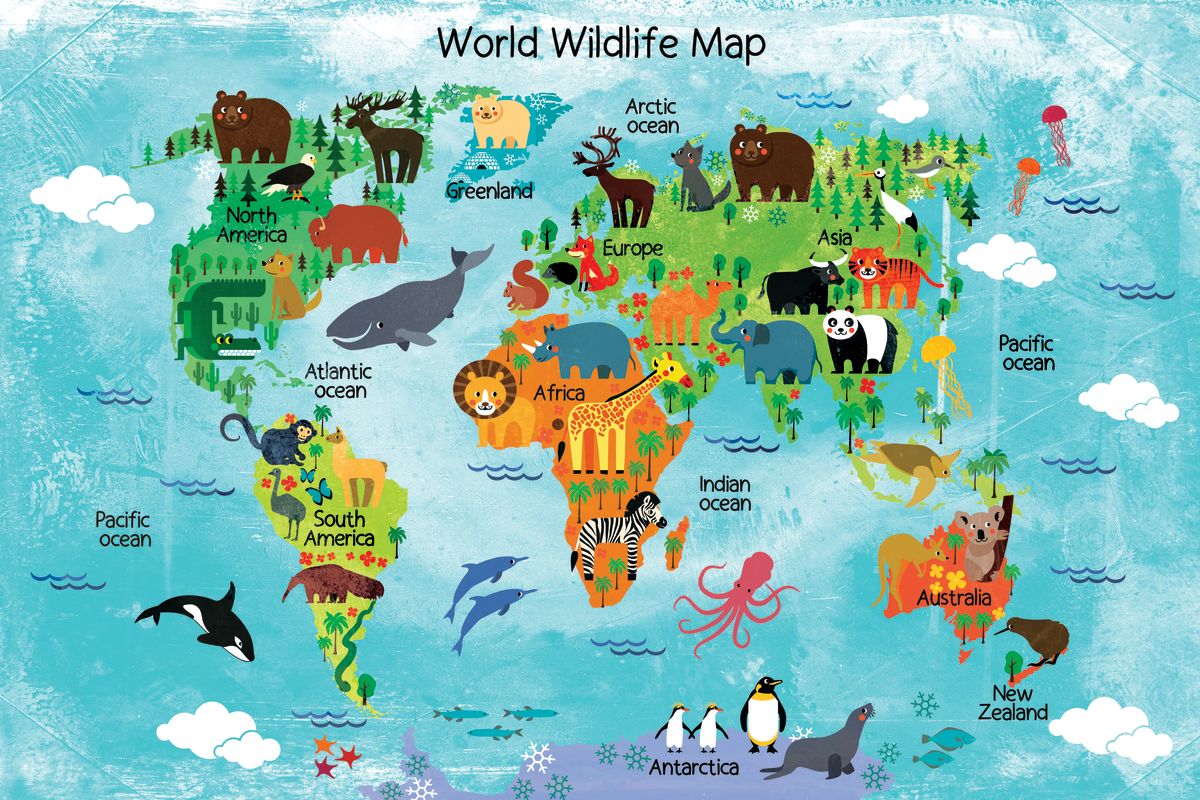 World Wildlife Map Chart