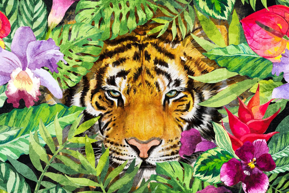 Floral Tropical Tiger