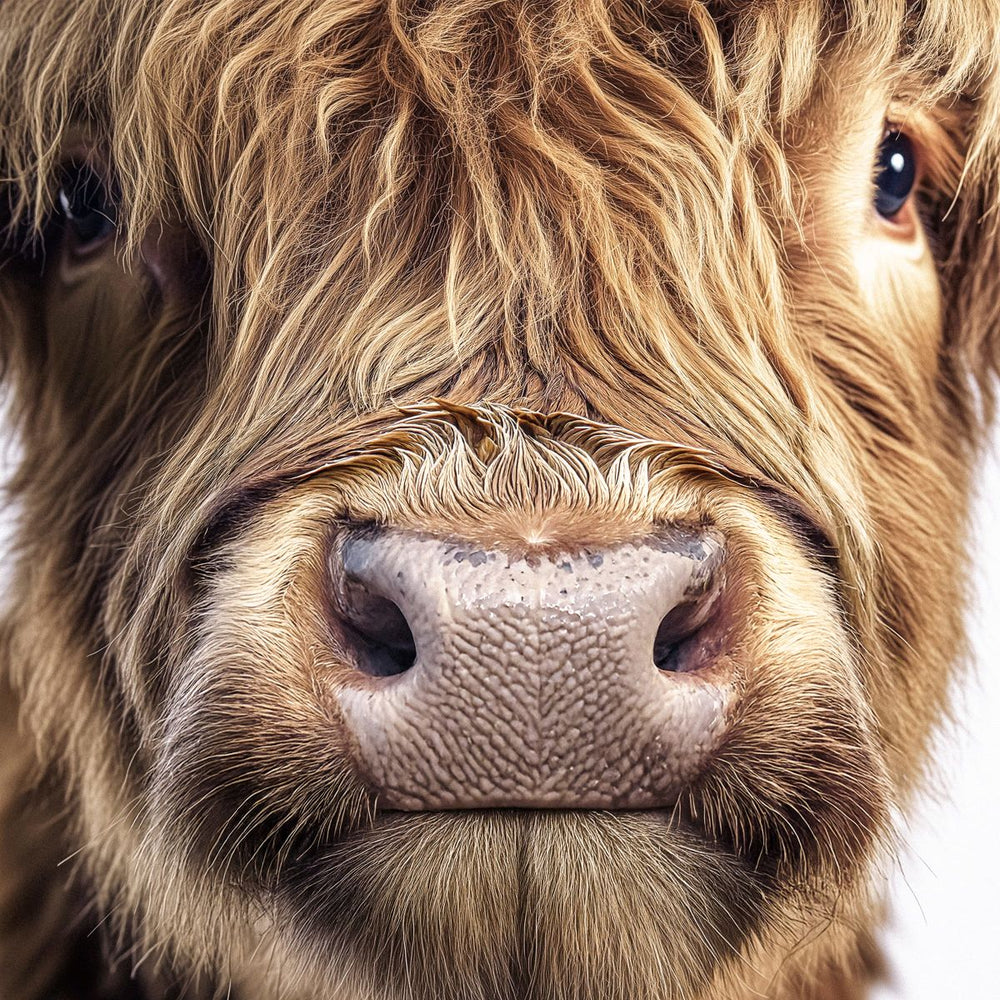 Close-up Highland Cow's Face