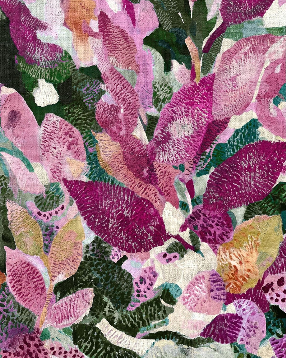 Pink Leaf Pattern