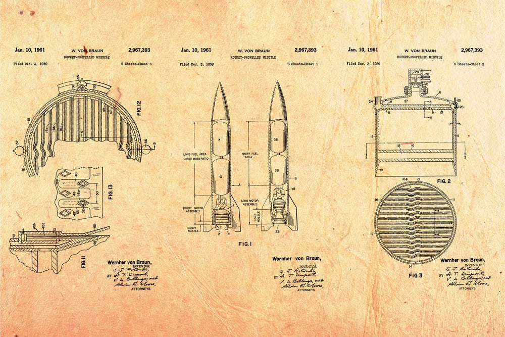 Vintage Rocket Patent