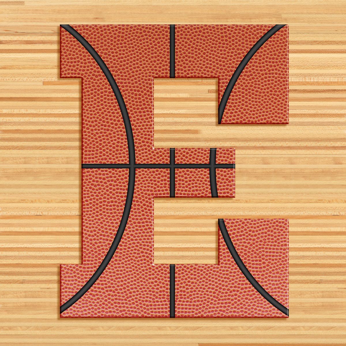 Basketball E Alphabet