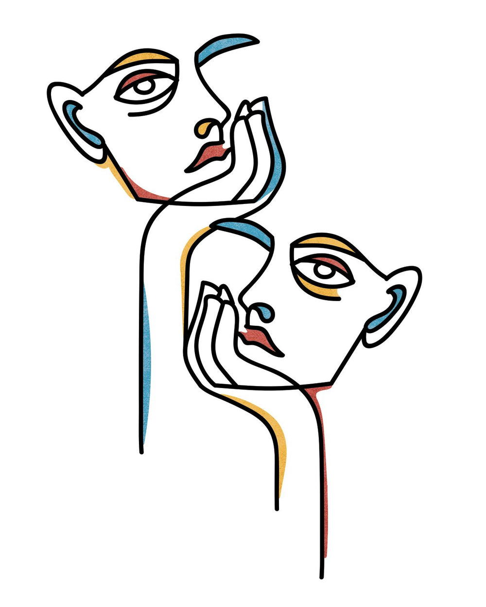 Contemplating Abstract Faces