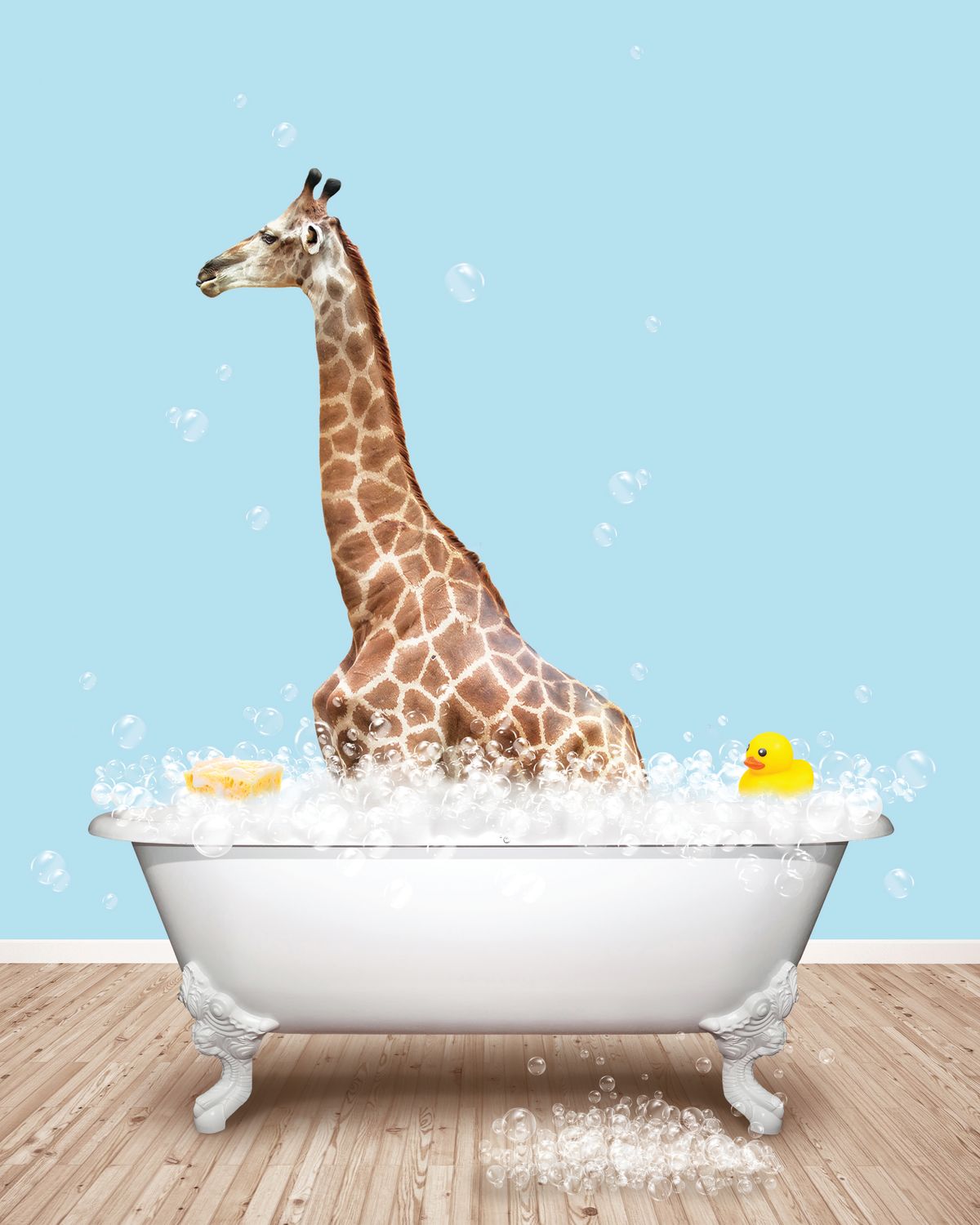 Bathtub Animal Giraffe Bubbles