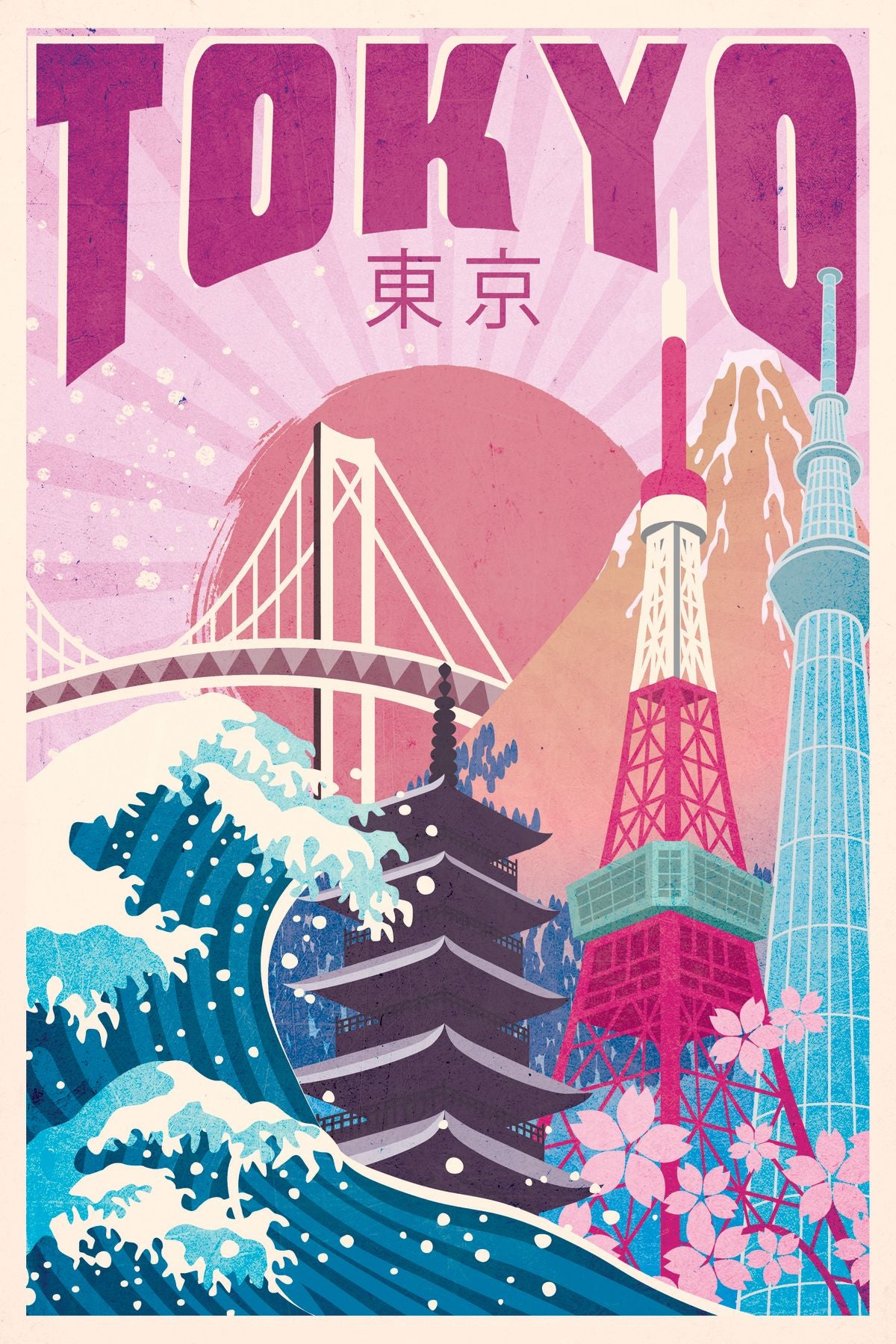 Tokyo Tourism Vintage Poster
