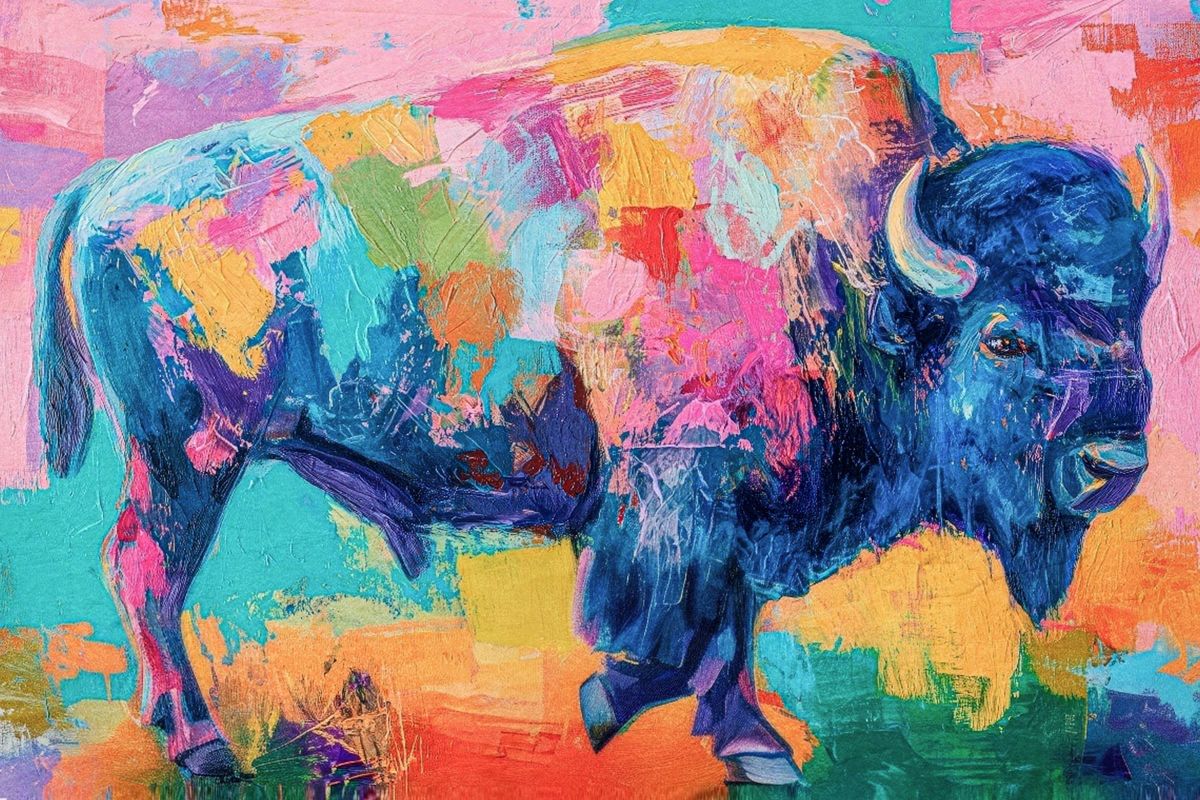 Colorful Bison