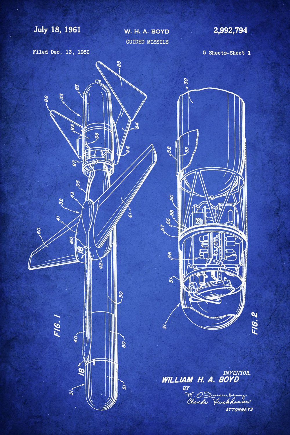Guided Missile Blue Patent