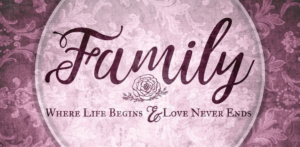 Vintage Family Life Sign