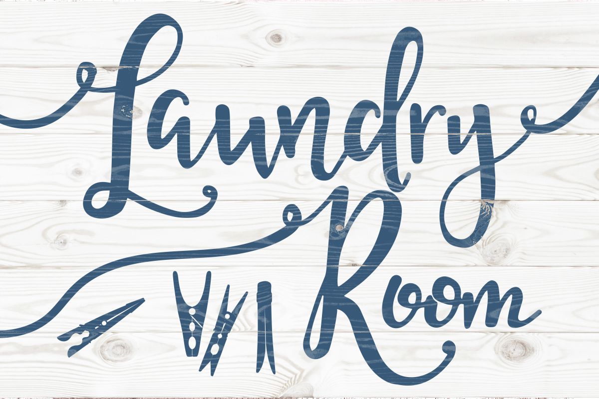 Laundry Room Calligraphy