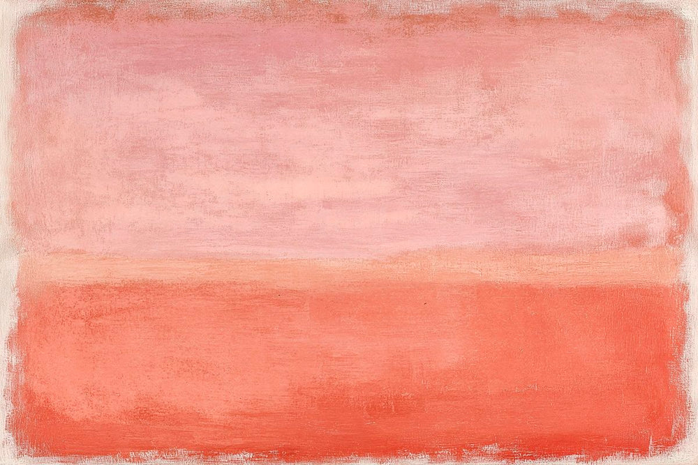 Pink and Orange Color Field Abstract