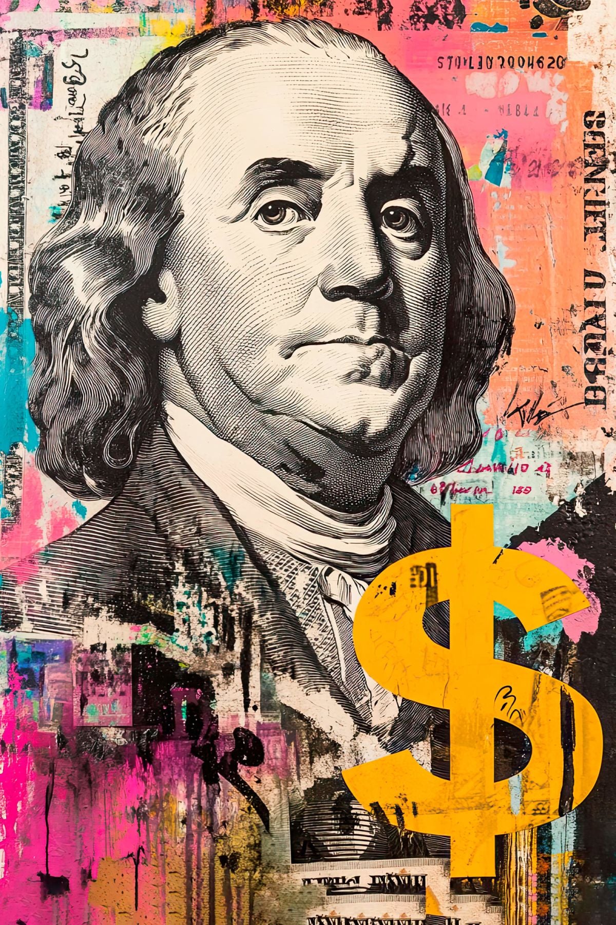 George Washington Distressed Portrait