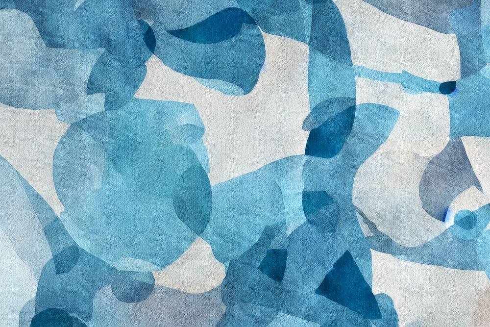 Abstract Aquarelle Blue
