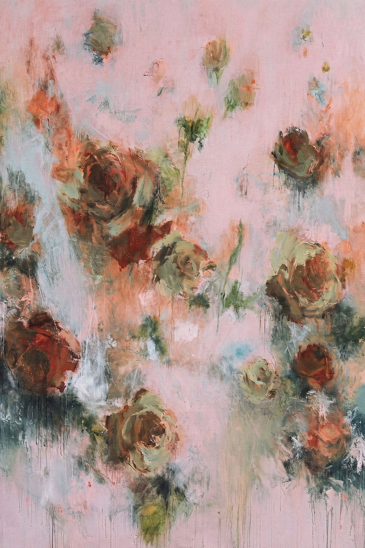 Pink Rose Painting
