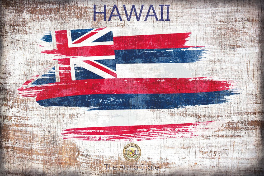 Hawaii The Aloha State Grunge