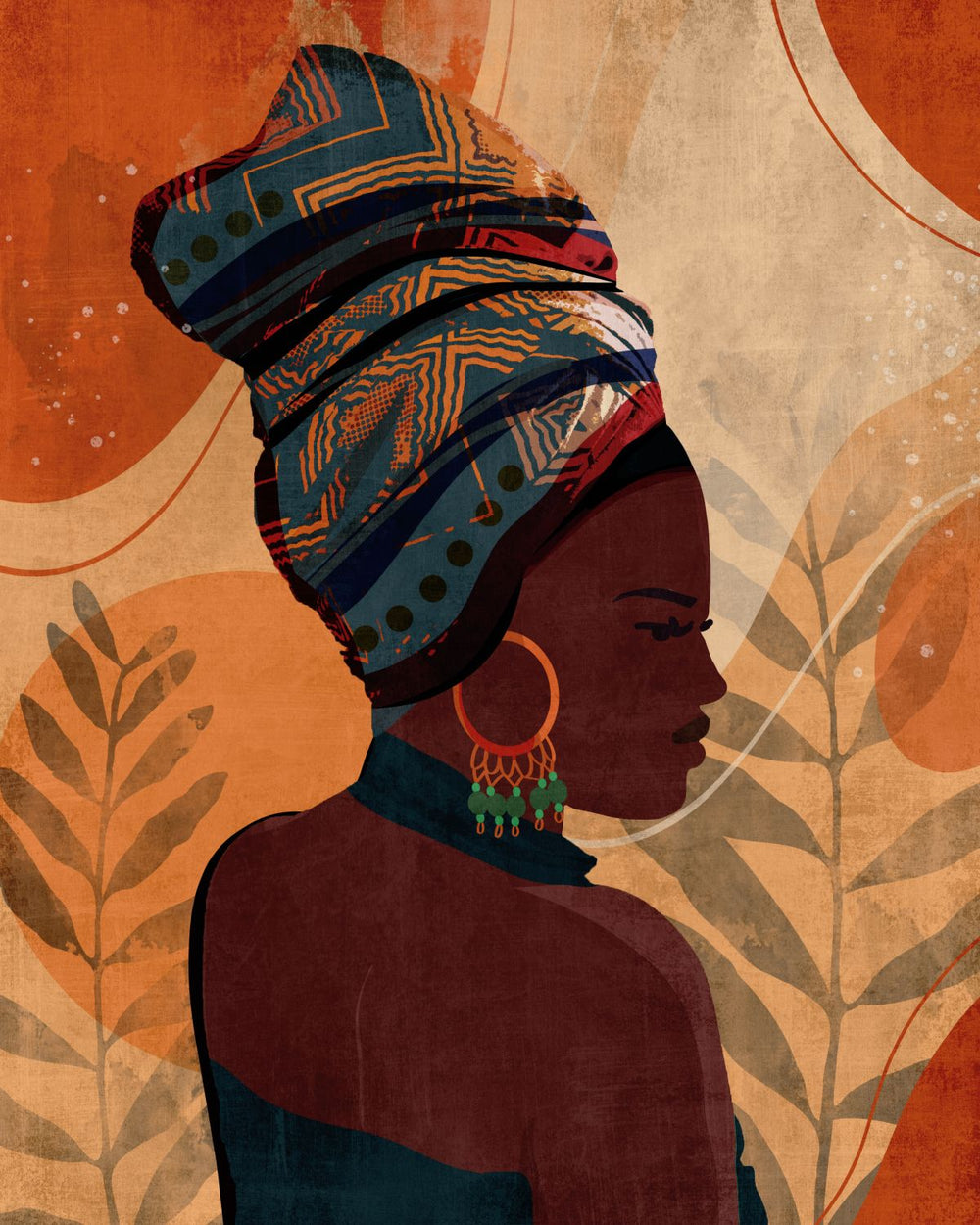 Black Woman Headwrap