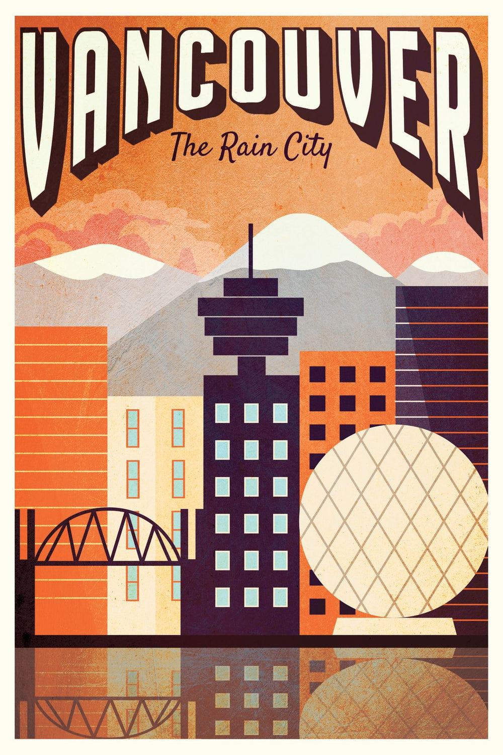 Vancouver Tourism Vintage Poster