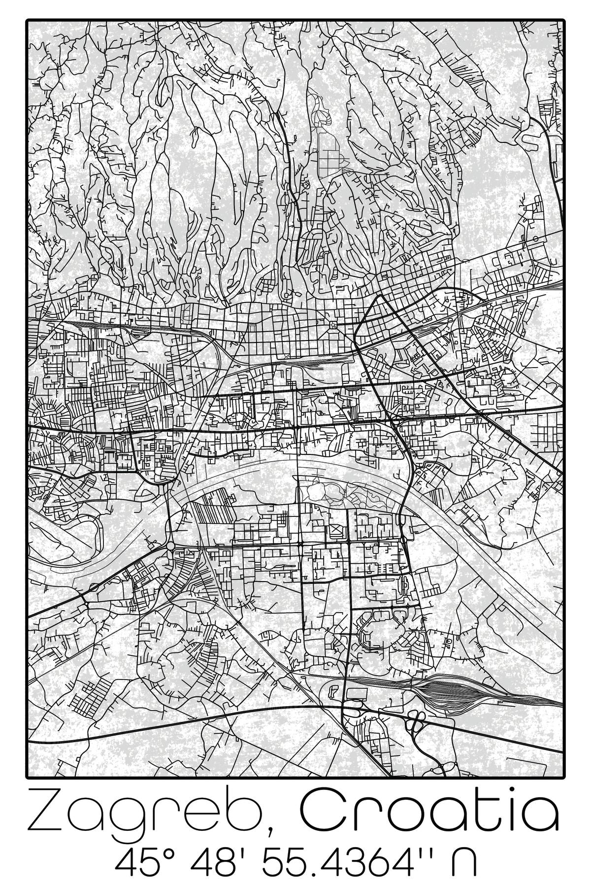 Zagreb City Map