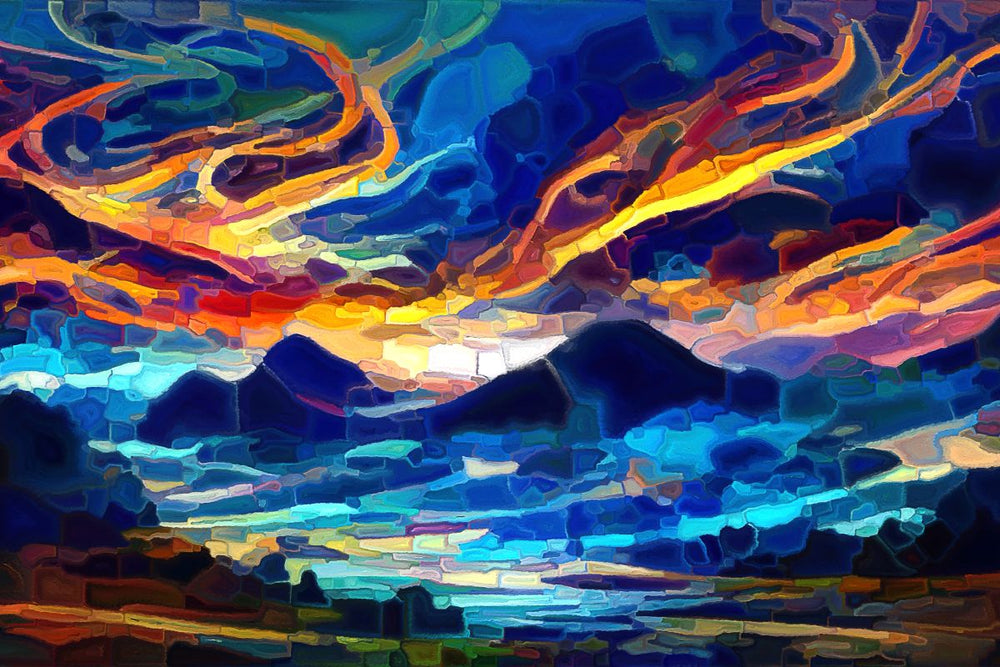 Abstract Sunset Sky
