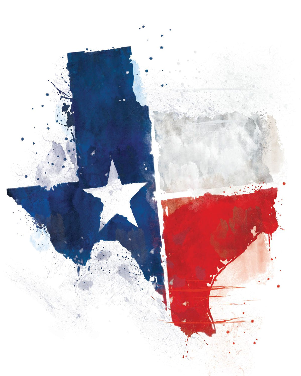 Abstract Texas Flag