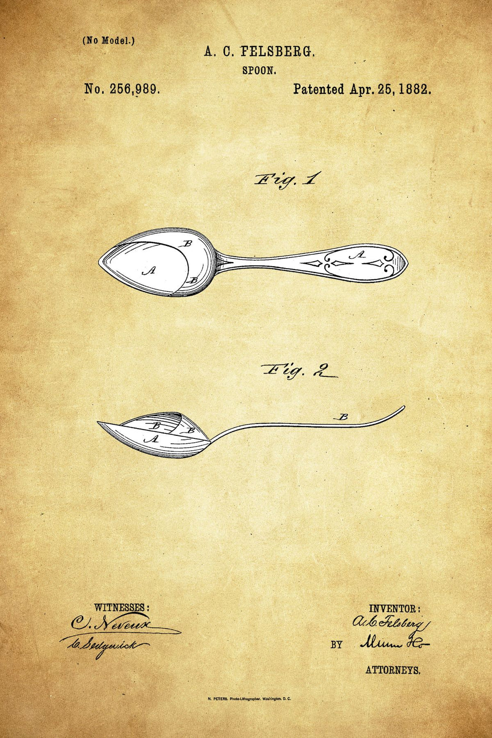 Spoon Vintage Patent