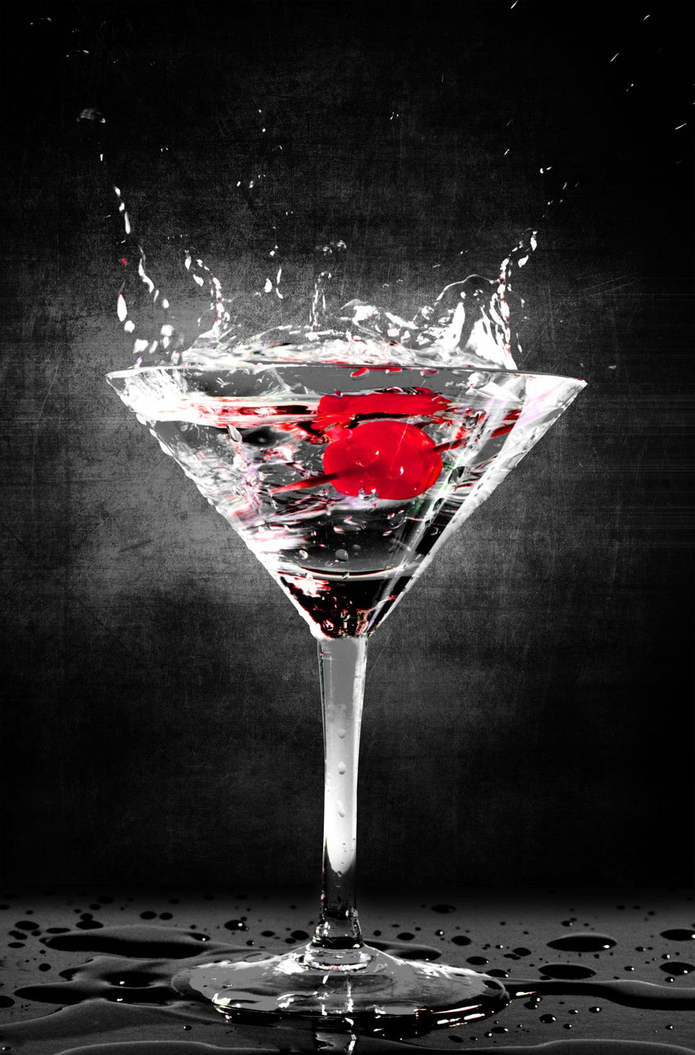 Splashing Cherry Cocktail