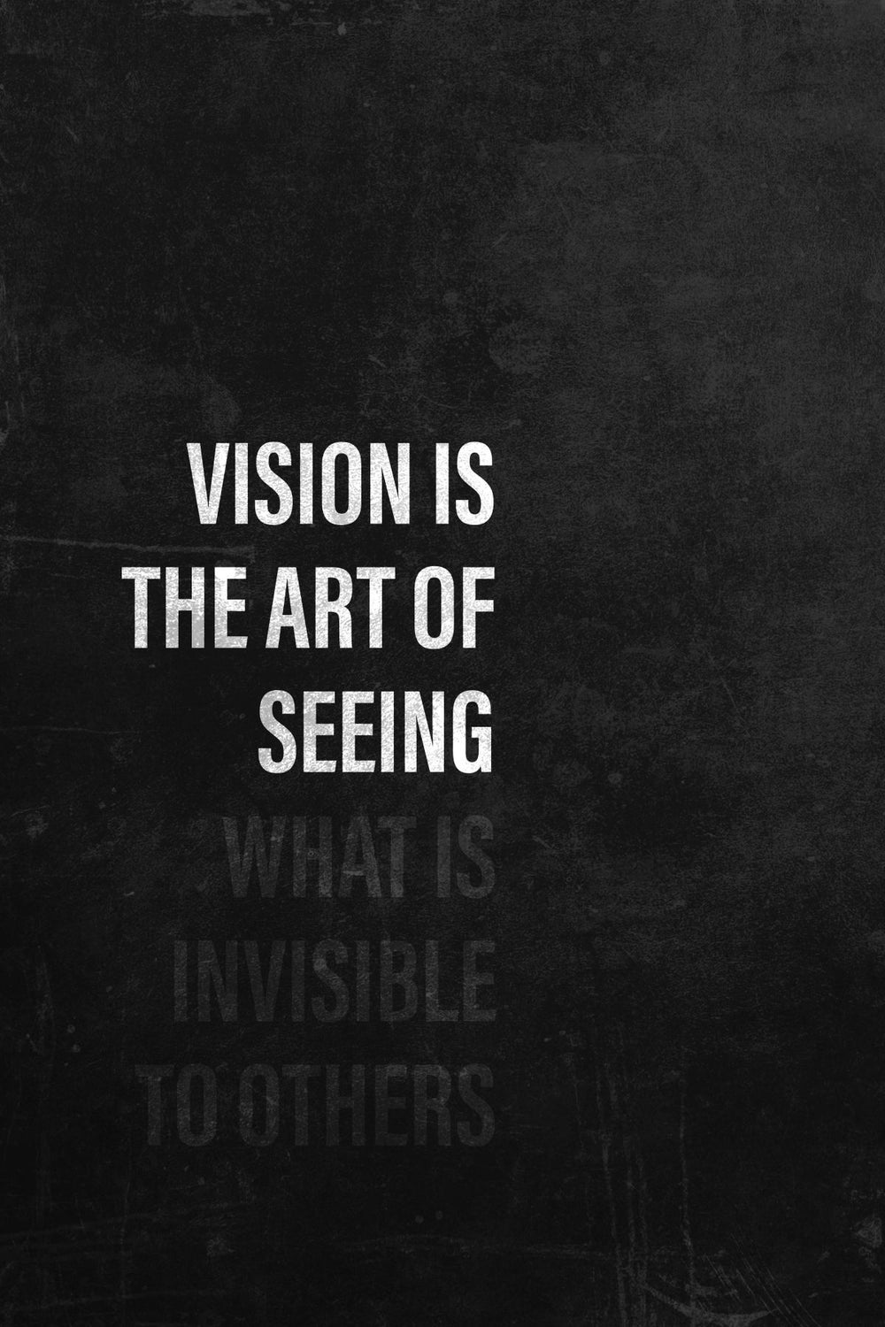 Seeing What Is Invisible