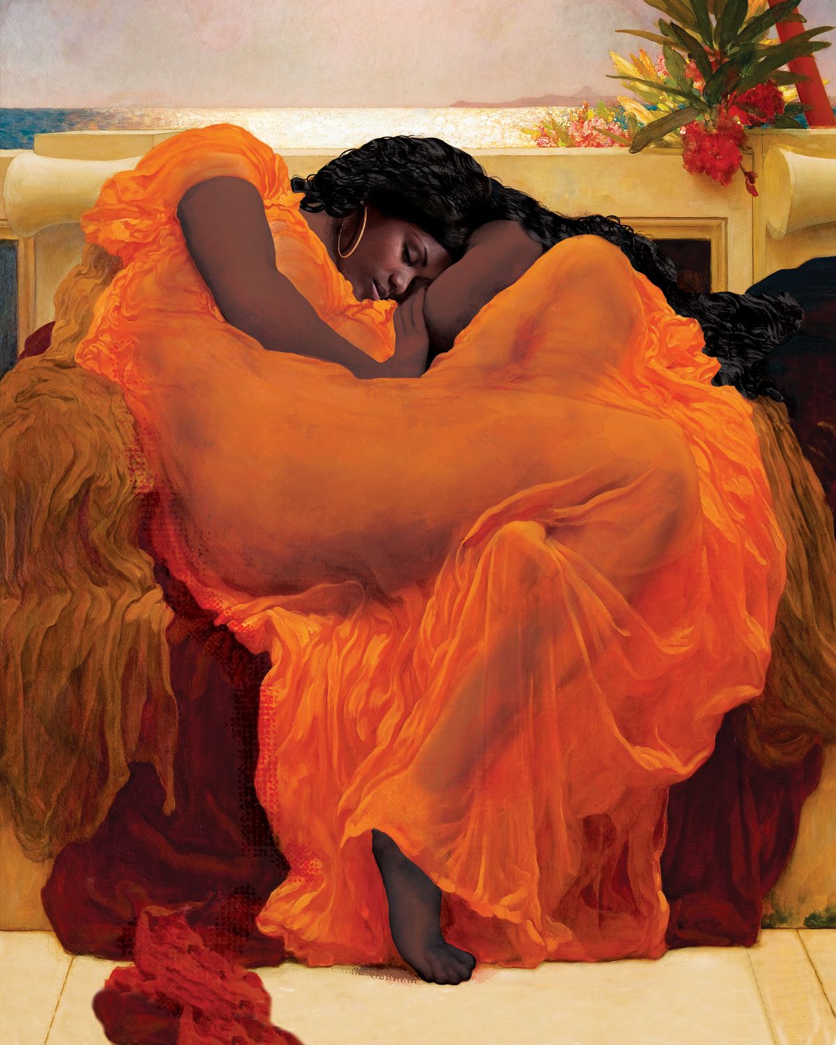 Flaming June Inspired African American