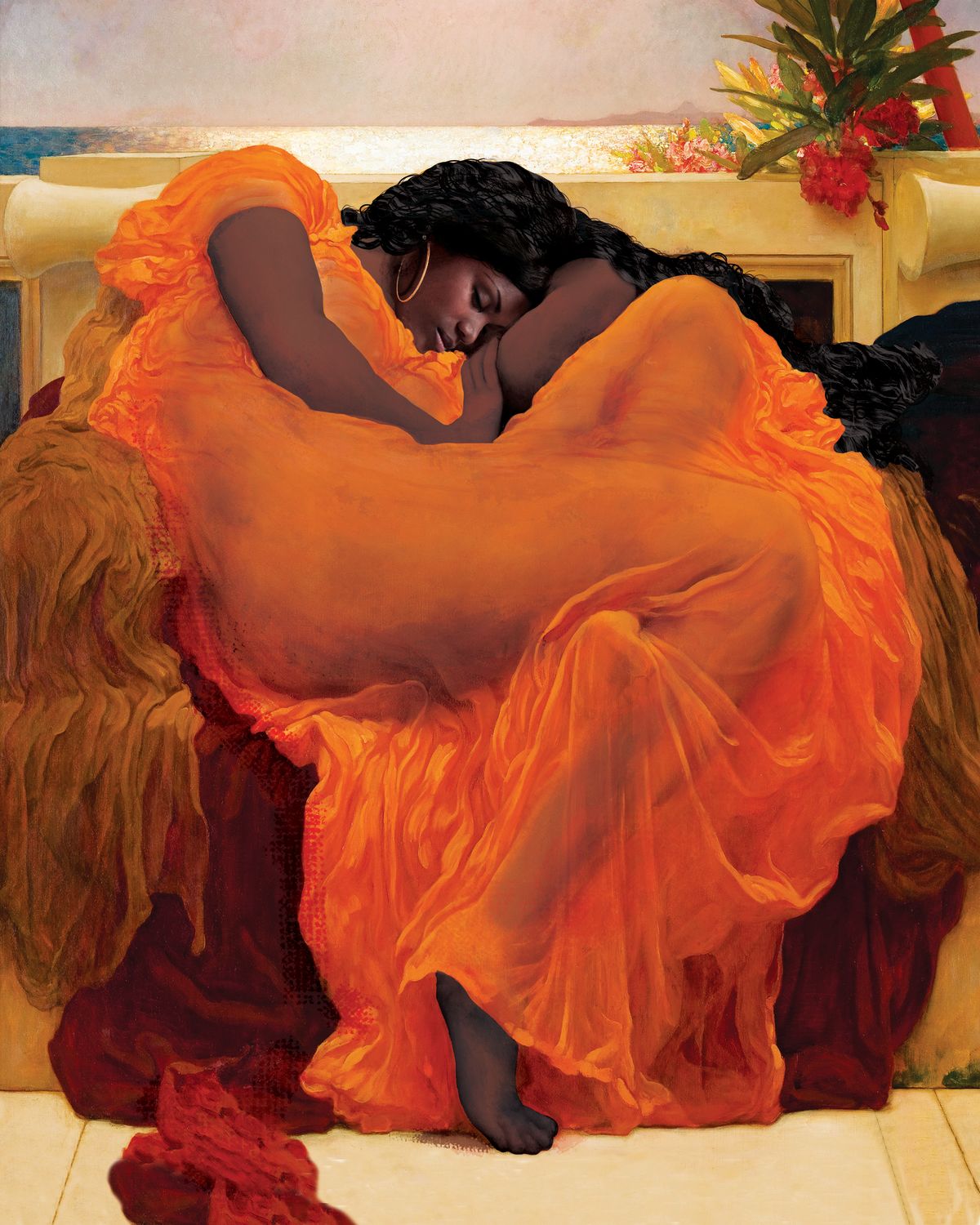 Flaming June Inspired African American