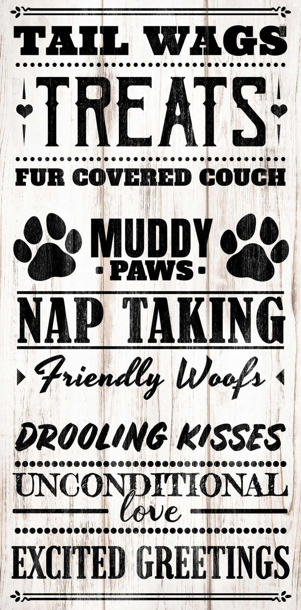 Perks Of Having A Dog Typography