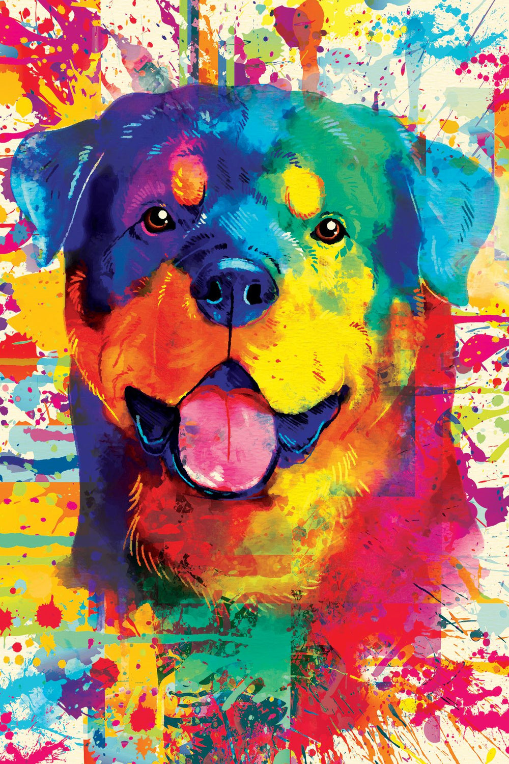 Rottweiler Paint Splash