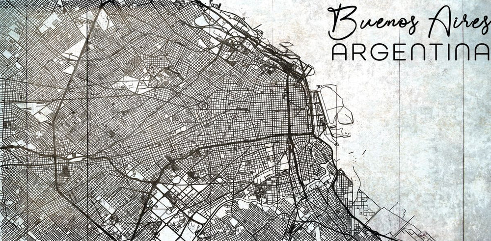 City Map Of Buenos Aires Grunge