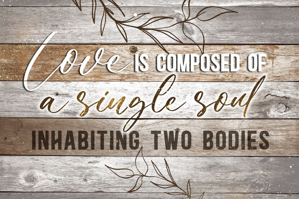 Love Is A Single Soul Typography