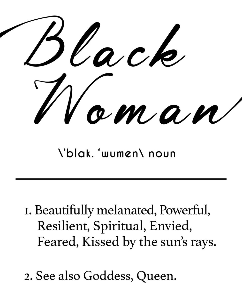 Black Woman Definition