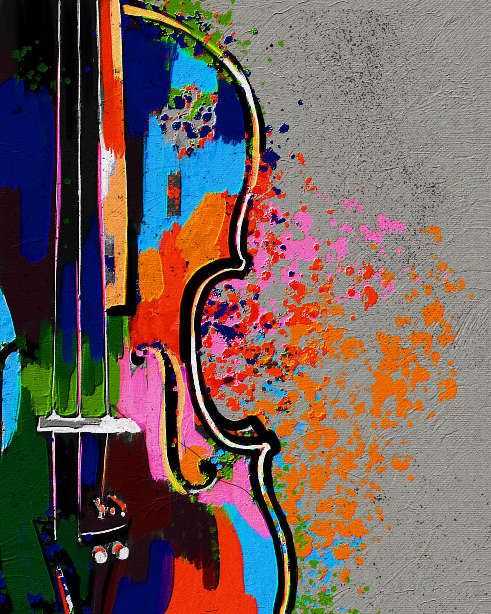 Colorful Violin