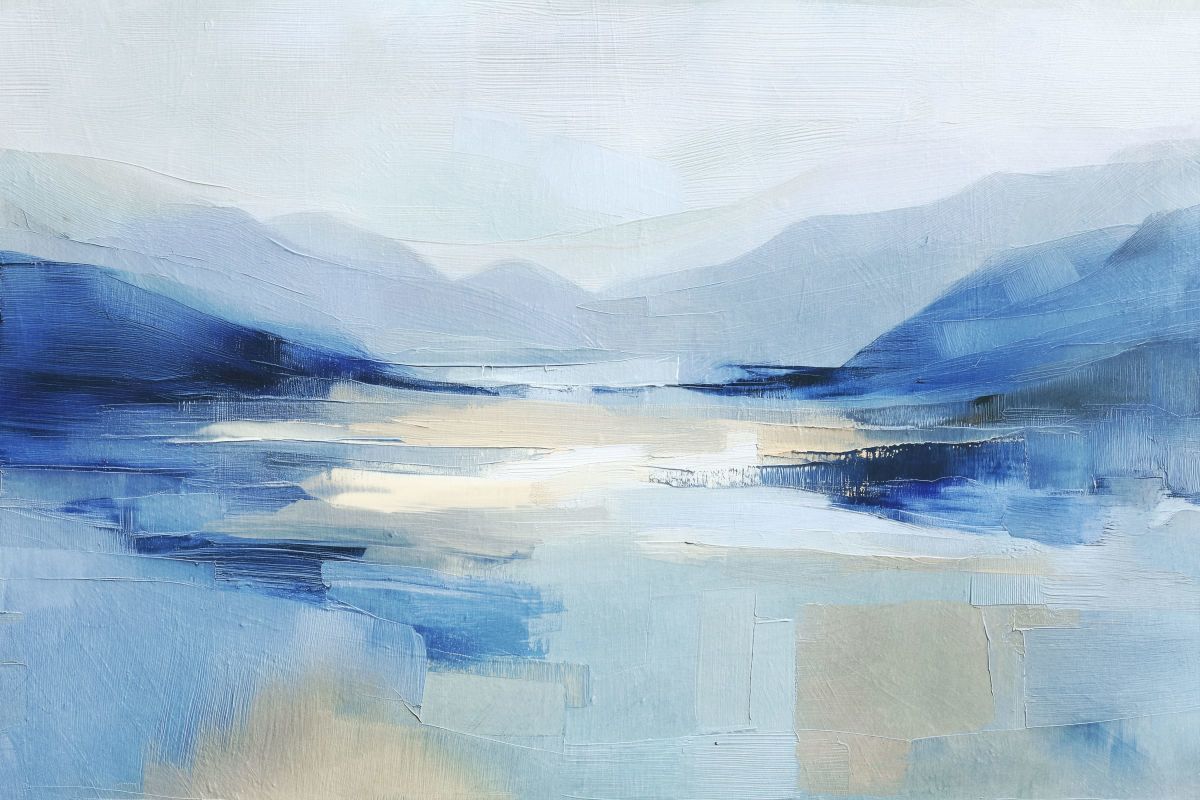 Tranquil Horizon Of Blue